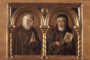 Femme non identifiée et Sainte Claire d