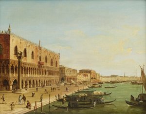 Le palais des Doges à Venise avec Riva degli Schiavoni