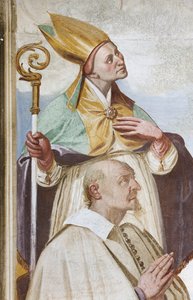 Couronnement de la Vierge (fresque) (détail)