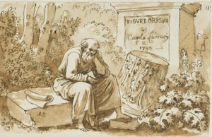 Esquisse pour la page de titre de Figure Originali - Carlo Labruzzi
