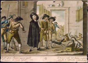 Prêtre Arlotto, par Carlo Lasinio (1759-1838), gravure en couleur - Carlo Lasinio