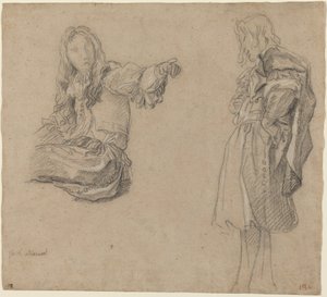 Deux hommes en costumes élaborés - Carlo Maratta