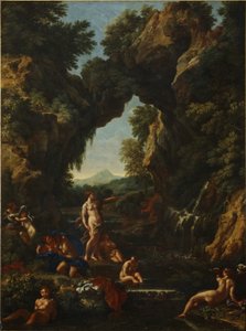 Paysage avec Diane et Actéon, vers 1657 - Carlo Maratta or Maratti