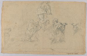 Étude de trois figures - Carlo Maratti