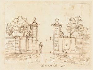 Conception pour une porte de villa