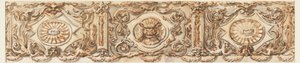 Dessin, projet de frise, vers 1770