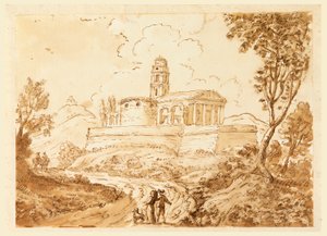Dessin, Figures sur la route, milieu du XVIIIe siècle-fin du XVIIIe siècle - Carlo Marchionni
