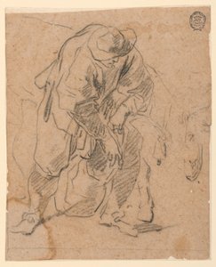 Dessin, paysan avec un sac, 1728-78 - Carlo Marchionni