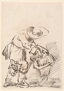 Dessin, paysan travaillant, 1728-78 - Carlo Marchionni