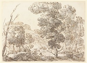 Route dans un pays montagneux - Carlo Marchionni