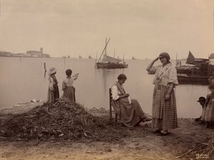 Chioggia, sous la Marina, vers 1870