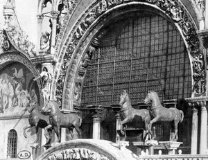 Les chevaux de la basilique Saint-Marc à Venise - photographie de C. Naya