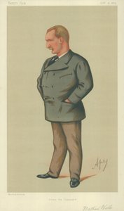 M. Matthew Webb, a traversé la Manche, 9 octobre 1875, caricature de Vanity Fair - Carlo Pellegrini