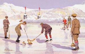 La patinoire de curling - Carlo Pellegrini