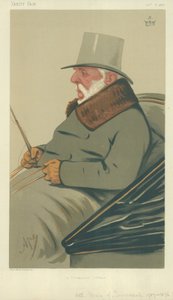 Le marquis de Tweeddale, un vétéran de la péninsule, 8 janvier 1876, caricature de Vanity Fair