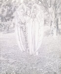 Deux anges, 1904 - Carlos Schwabe