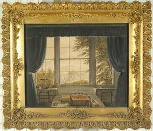 Fenêtre sud du bureau de Greta Hall, 1841 - Caroline Bowles