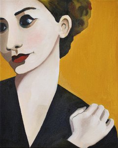 Femme élégante aux lèvres rouges - Caroline Roberts