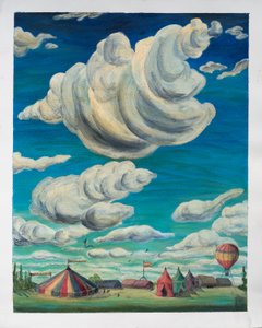 Gros nuages au-dessus des chapiteaux de cirque, 1992 - Carolyn Hubbard Ford