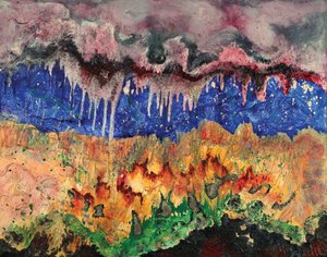 Grotte du cœur, 2006 (huile sur toile)