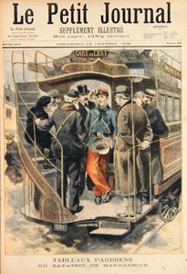 Un soldat rapatrié de Madagascar, gravé par Fortune-Louis Meaulle (1844-1901), illustration du Petit Journal, 12 janvier 1896 - Carrey