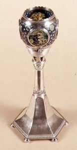 Lampe émaillée plique-à-jour, 1905-12 - Carrie Copson