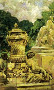 Jardin de la Fontaine à Nîmes, France, 1911 - Carroll Beckwith