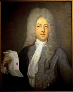 Portrait de John Law (1671-1729), financier écossais et contrôleur financier en France, responsable de la faillite de 1720 - Casimir de Balthasar