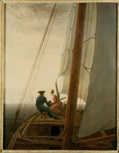 Sur le voilier - Caspar David Friedrich