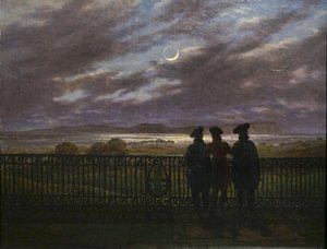 C.D.Friedrich Frères A. et S. Turgenev et V. Zhukovsky 1827 - Caspar David Friedrich