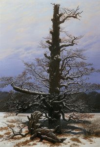 Chêne dans la neige - Caspar David Friedrich