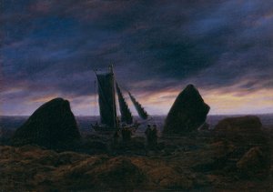 Bateau de pêche par la mer Baltique, vers 1830 - Caspar David Friedrich