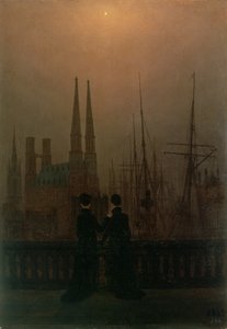 Port la nuit (Sœurs), vers 1818-20