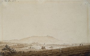 Paysage en Bohême avec vue sur le mont Jeschken, 1803