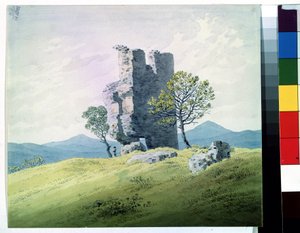 Les ruines du château de Teplice en République tchèque