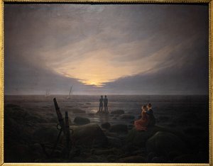 Lever de lune sur la mer - Caspar David Friedrich