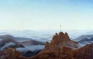 Matin dans les Riesengebirge, par Caspar David Friedrich