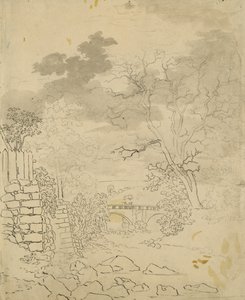 Ruisseau avec un pont, c.1799