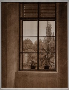Fenêtre avec vue sur un parc - Caspar David Friedrich