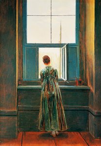 Femme à la fenêtre, par Caspar David Friedrich (1774-1840) - Caspar David Friedrich