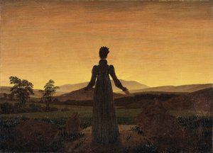 Femme devant le soleil levant, vers 1818 - Caspar David Friedrich