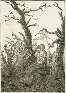 Femme avec une toile d