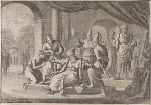 Mustafa, le neveu du sultan Murat IV, est étranglé sur son ordre, 1639 - Caspar Luyken (attributed to)