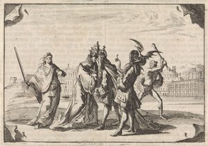 Caricature sur la lutte entre Louis XIV et le pape Innocent XI, 1687