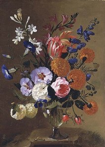 Nature morte de fleurs dans un vase, 1668