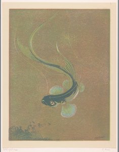 Poisson nageant - Casper M.L. Kouw (signed by artist)