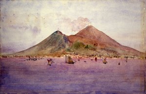 Le Vésuve depuis la baie de Naples