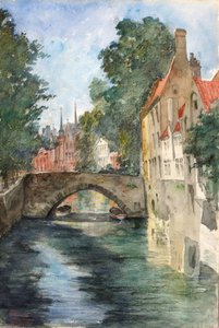 Sur le Canal, Bruges - Cass Gilbert