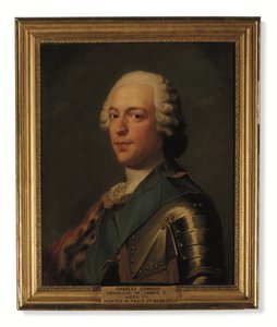 Prince Charles Edward Stuart, en armure, avec l