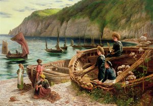 Sur la plage, 1880 - Catherine Heuffer